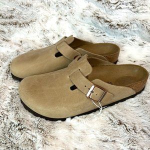 NEW taupe Birkenstock Boston clog size 39 8 81/2